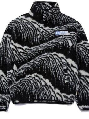 Parks Project Acadia Waves Snap Pullover Jacket Pockets S Unisex